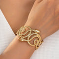 Serpent Royale Statement Cuff by Suryatra
