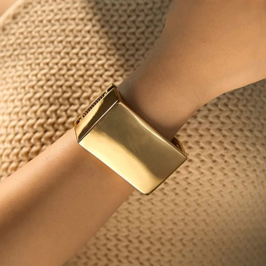 Monarch Gold Statement Cuff by Suryatra