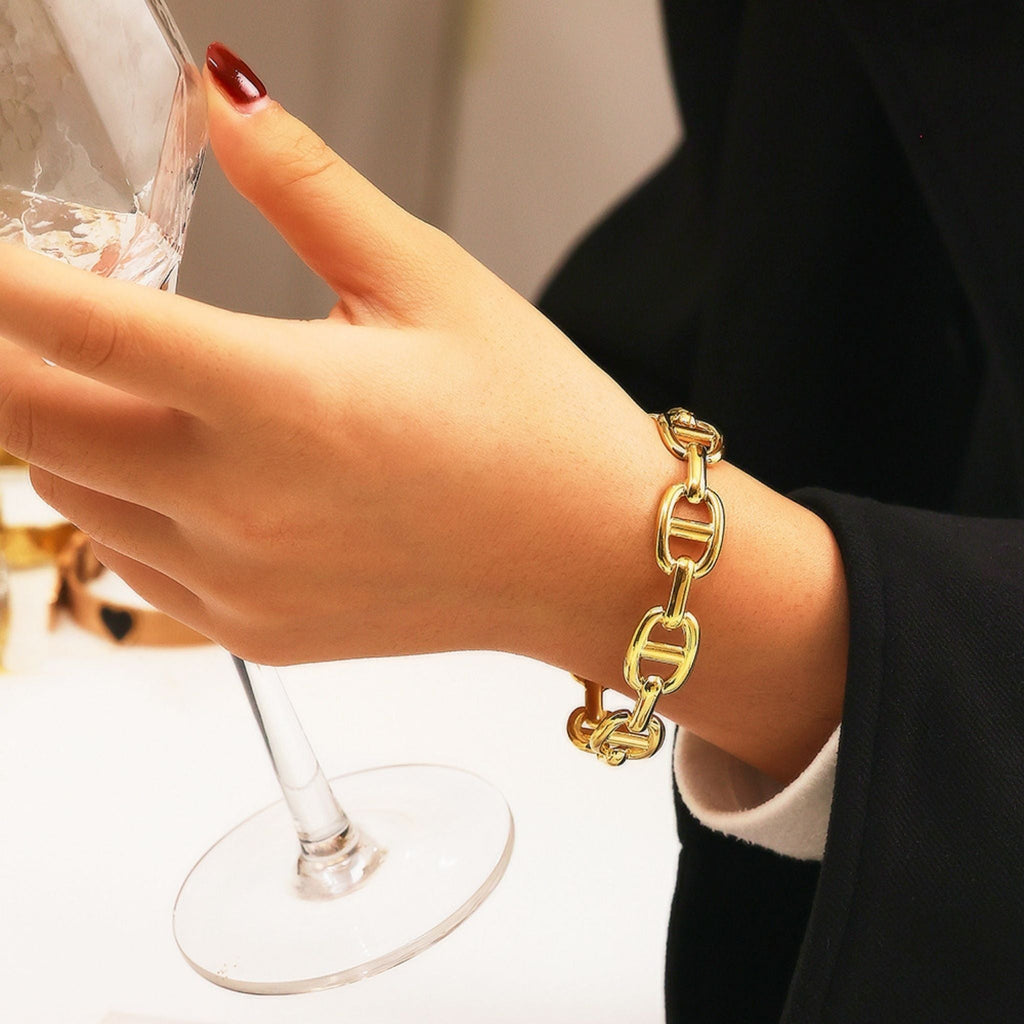Luxe Link Gold Bracelet by Suryatra
