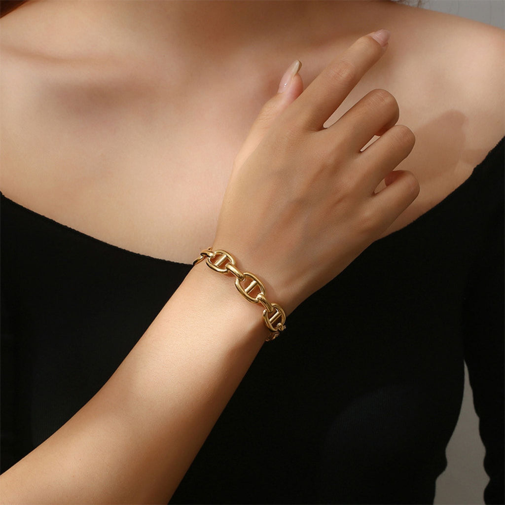 Luxe Link Gold Bracelet by Suryatra