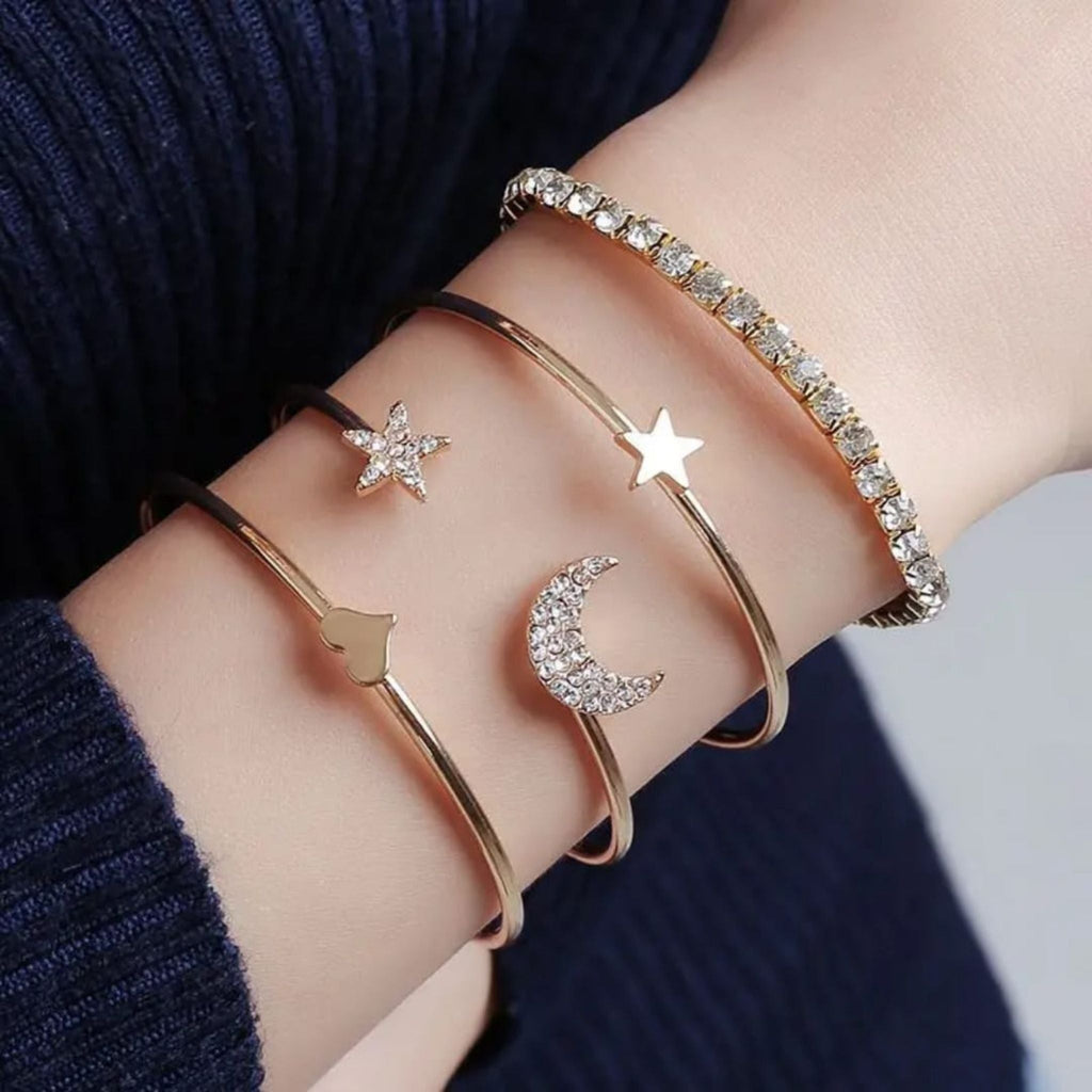 Celestial Charm Bracelet Set by Suryatra
