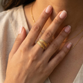 Vanya Leaf Wrap Ring by Suryatra