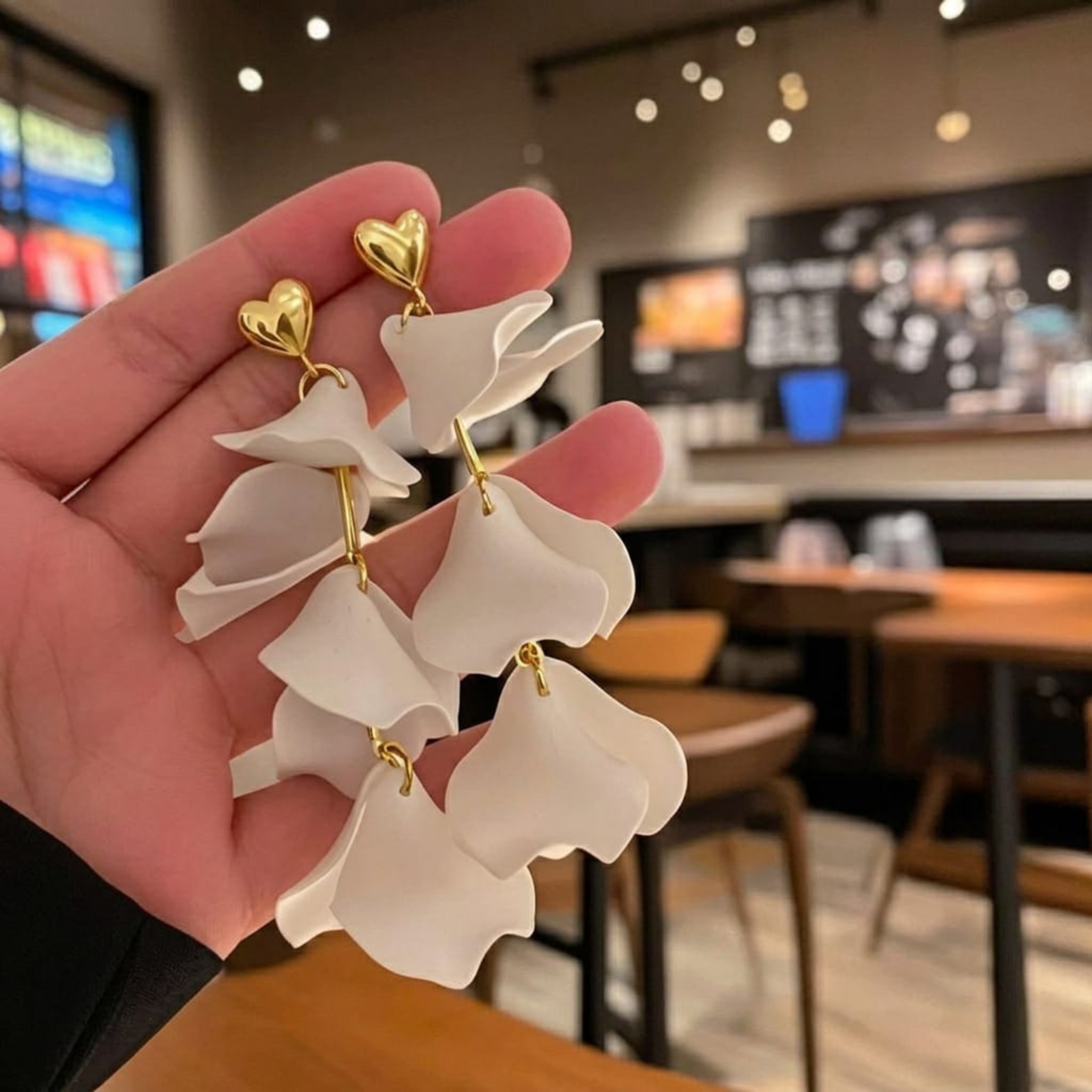 Amora Petal Drop Earrings by Suryatra
