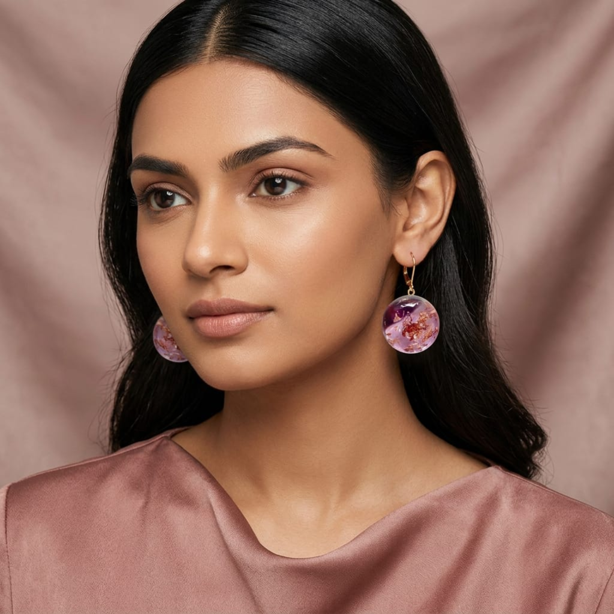 Celeste Orb Drop Earrings by Suryatra