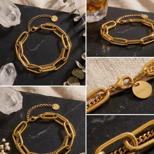 Aurelia Link Luxe Bracelet by Suryatra