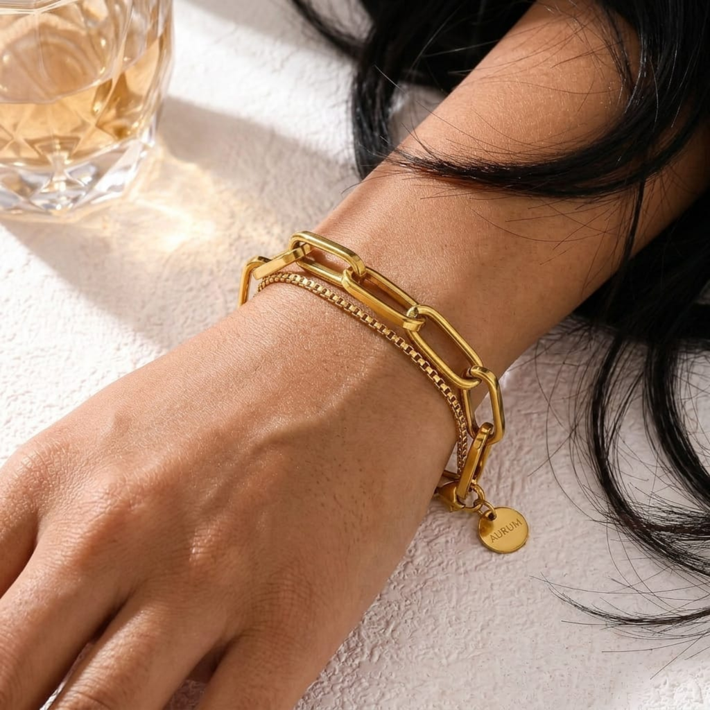 Aurelia Link Luxe Bracelet by Suryatra