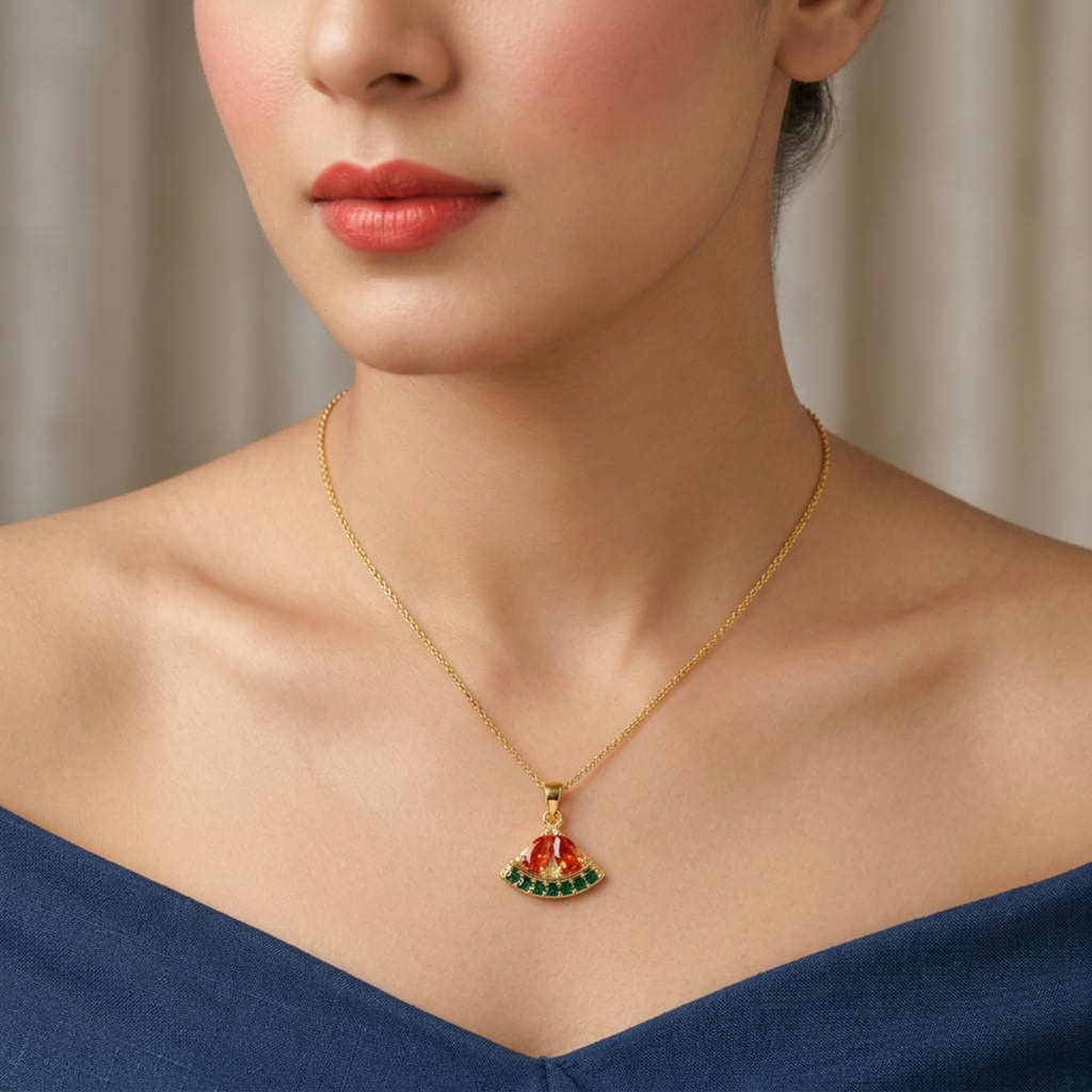 Heritage Dome Charm Necklace by Suryatra