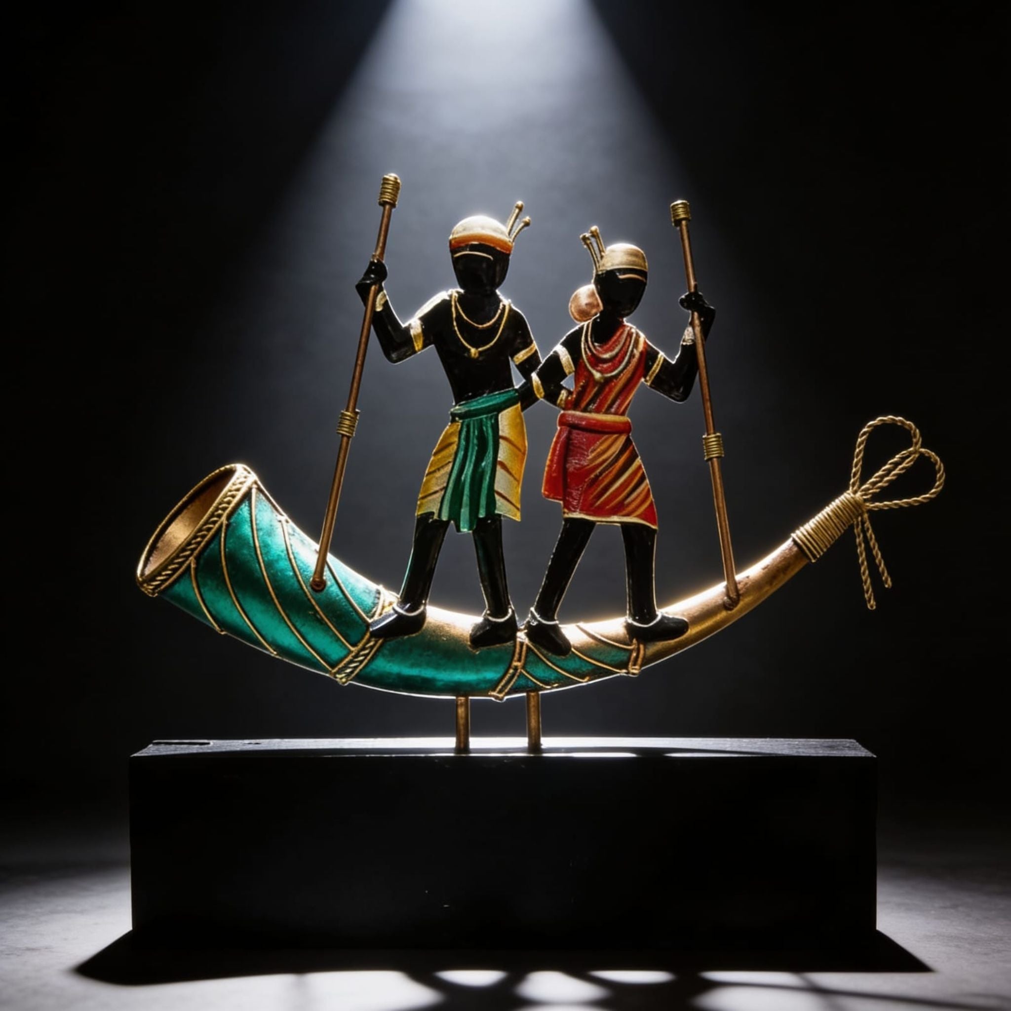 Sringa Yaan Horn Boat Travellers Iron Craft By Suryatra