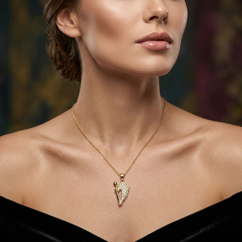 Divine Guardian Angel Pendant Necklace