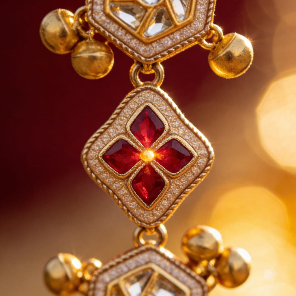 Royal Pearl Meenakari Chain Watch By Suryatra