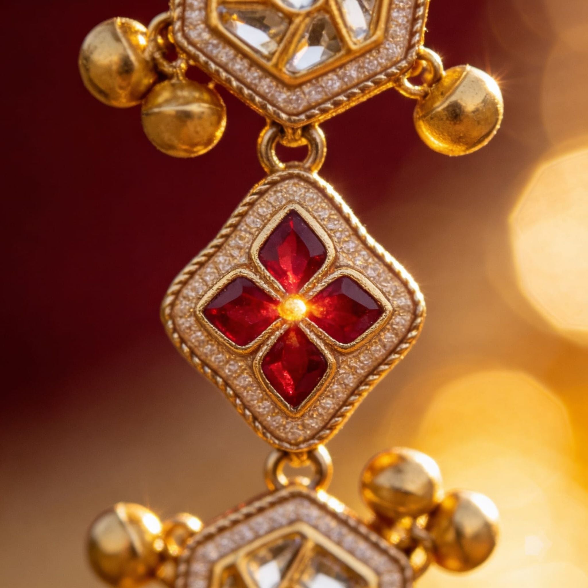Royal Pearl Meenakari Chain Watch By Suryatra