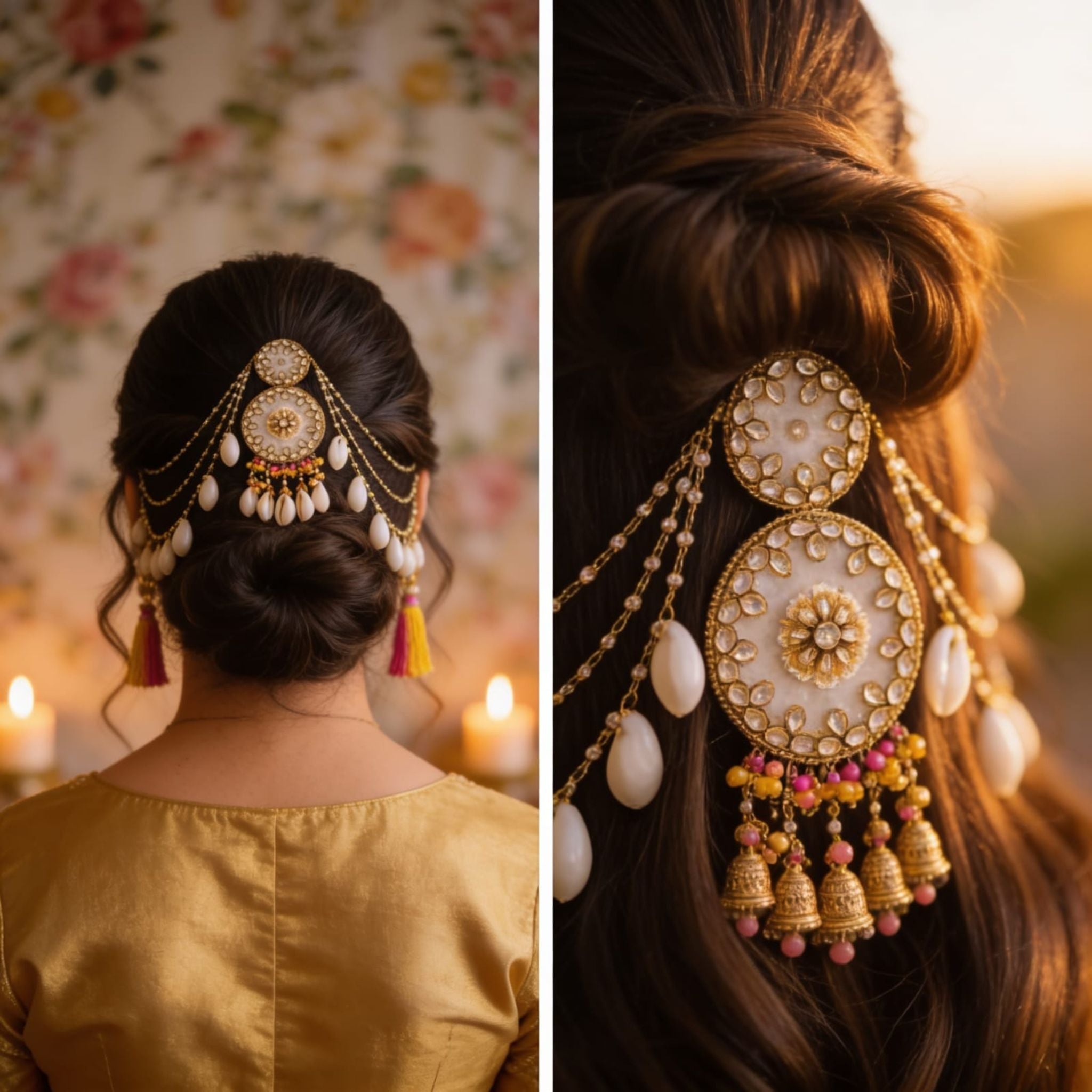 Moti Mahal Passa Pearl Palace Hair Piece By Suryatra