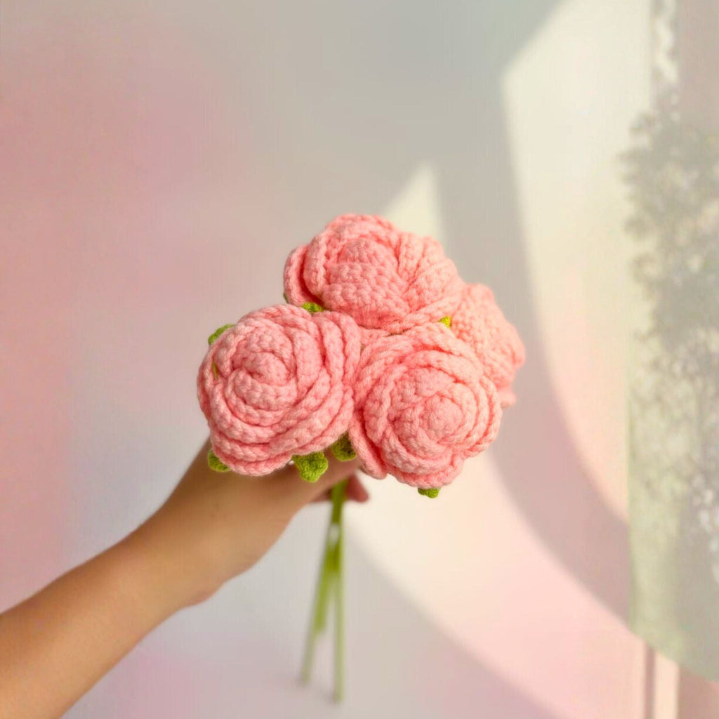 Bloom Pink Roses (Set of 3) by Suryatra