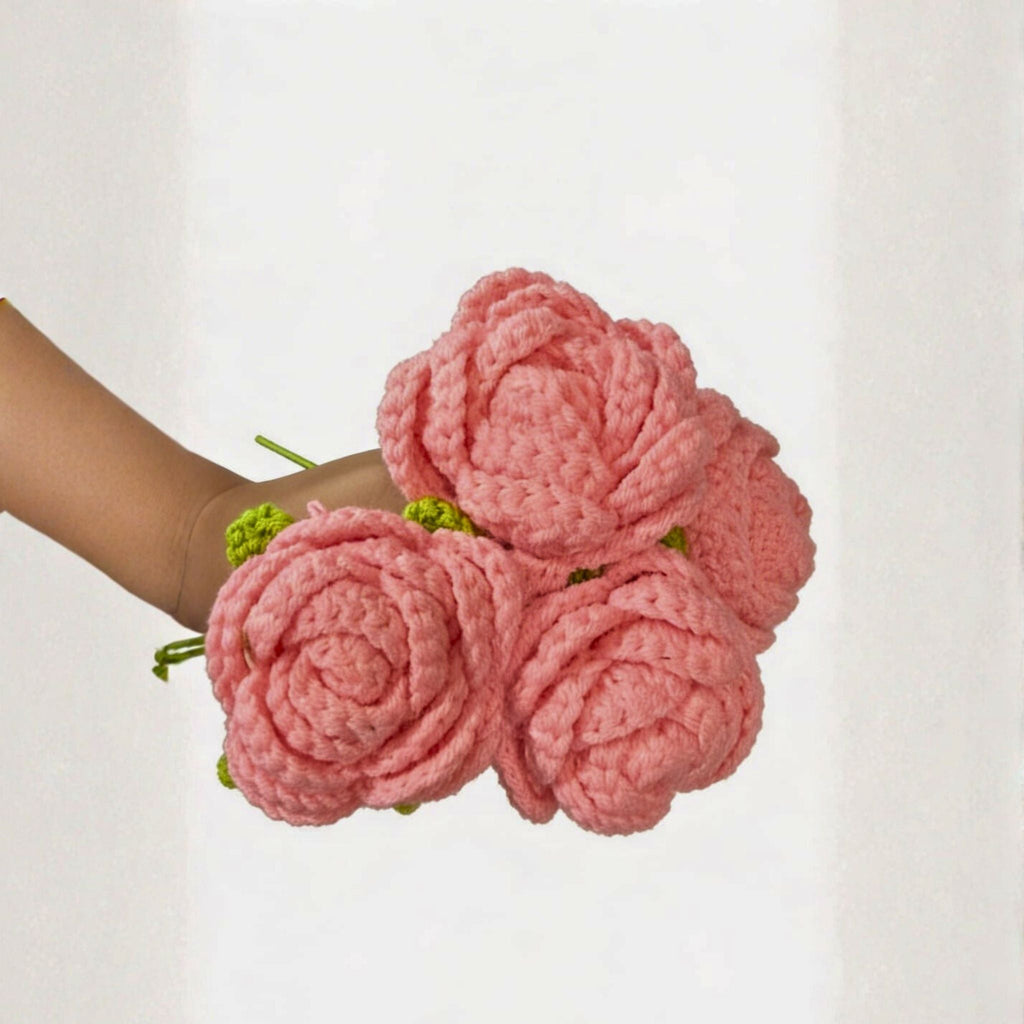 Bloom Pink Roses (Set of 3) by Suryatra