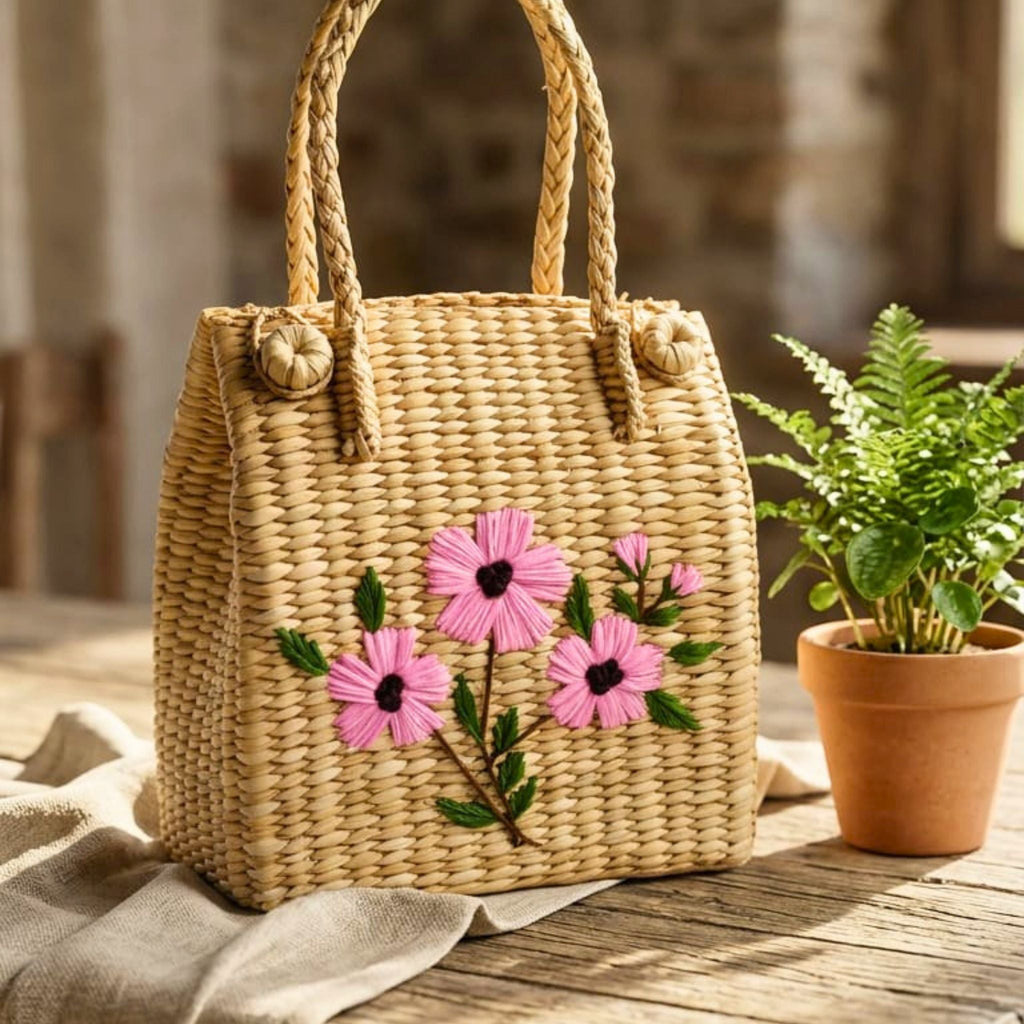 Blossom Crest Tote by Suryatra