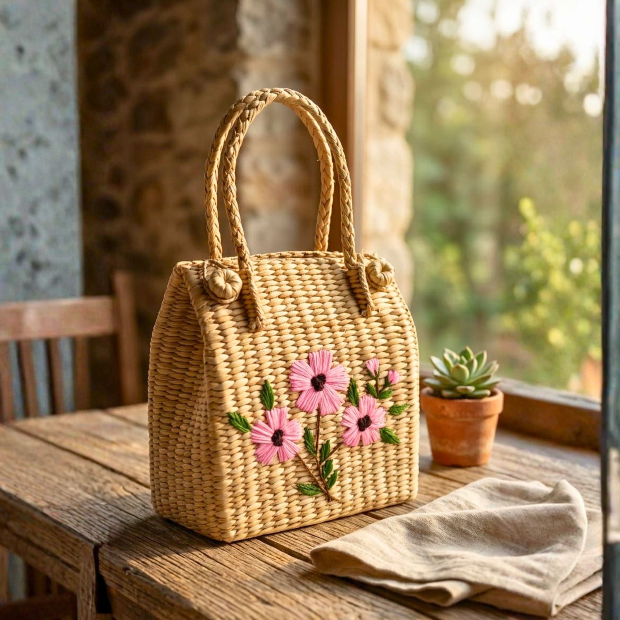Blossom Crest Tote by Suryatra