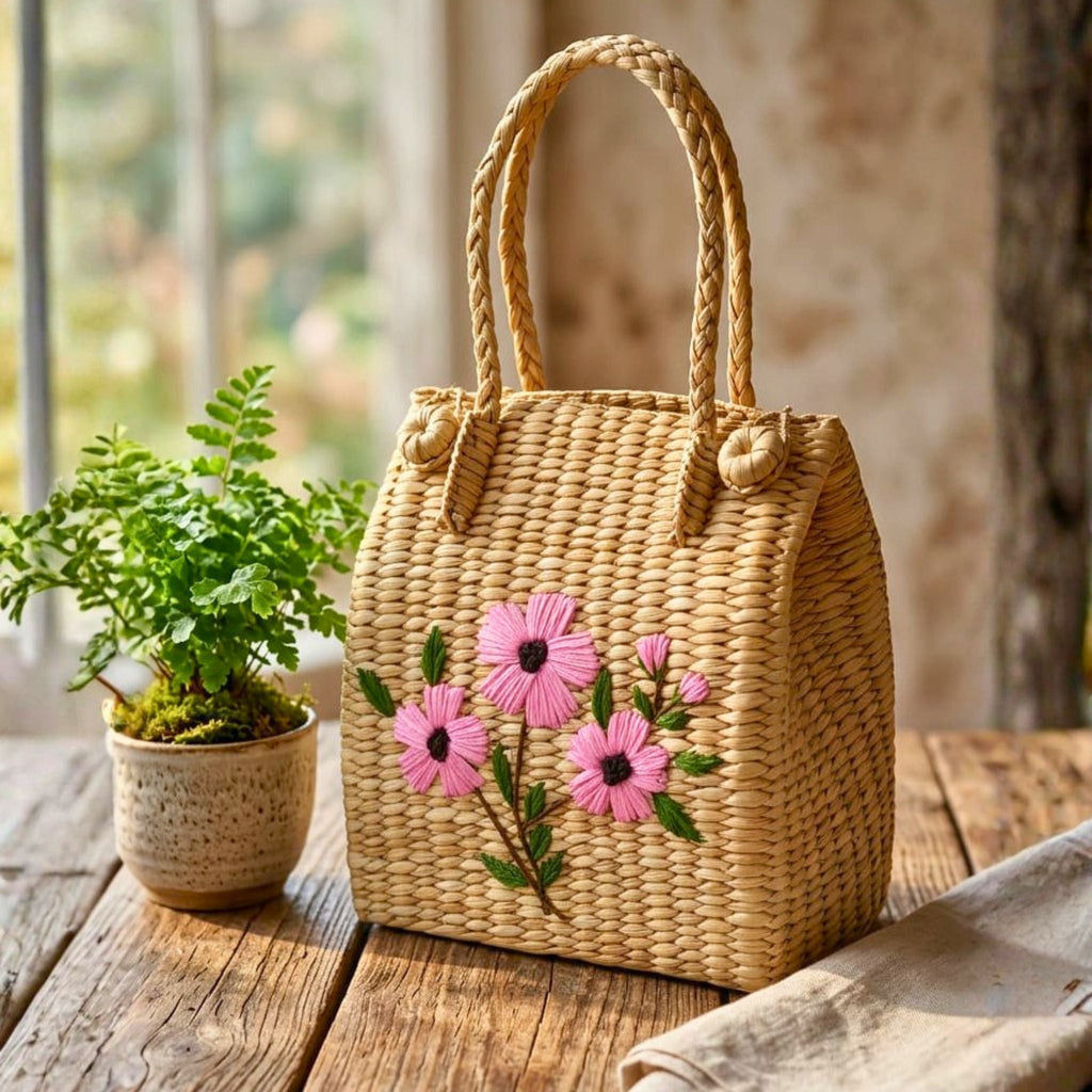 Blossom Crest Tote by Suryatra