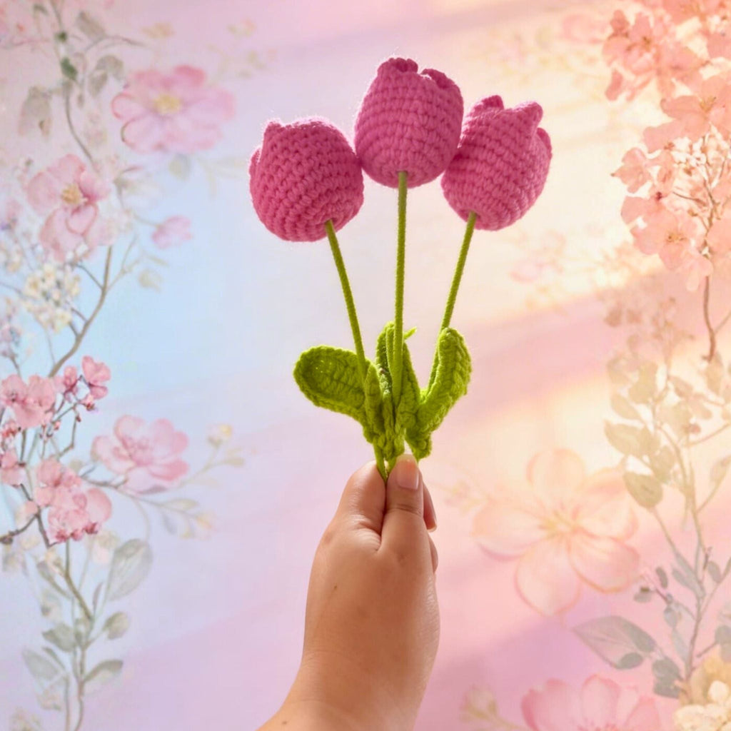 Blushing Tulip (Set of 3) by Suryatra