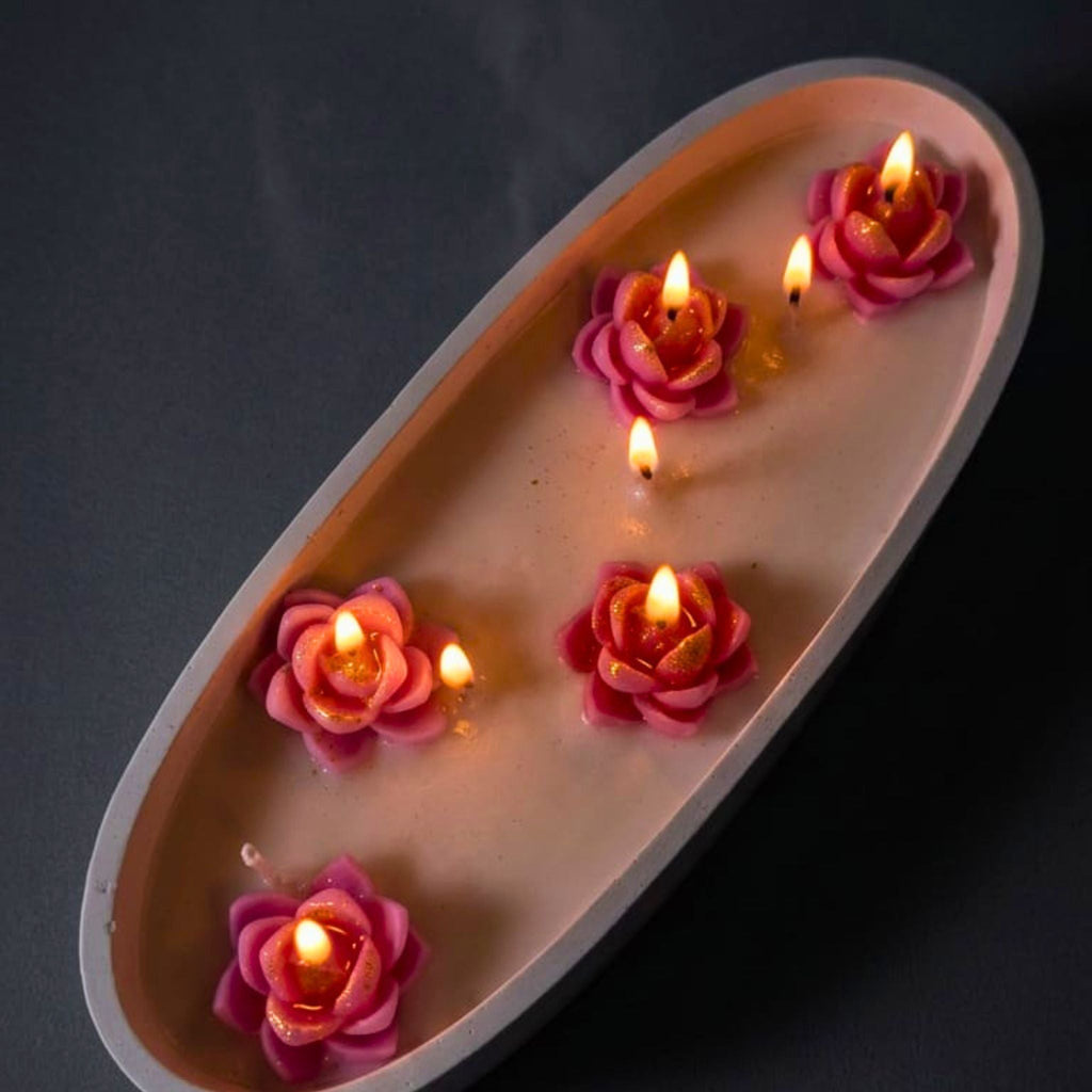 Lotus Serenity Candle Tray by Suryatra