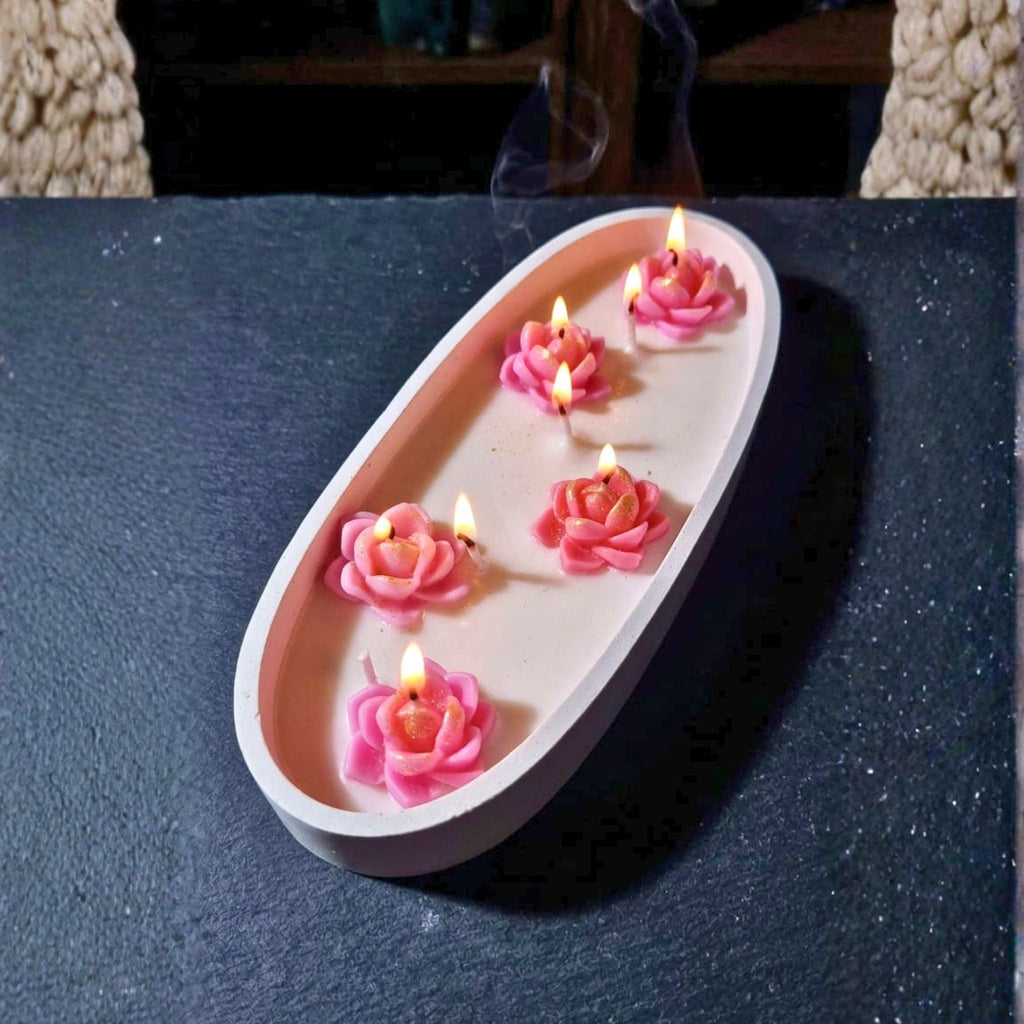 Lotus Serenity Candle Tray by Suryatra