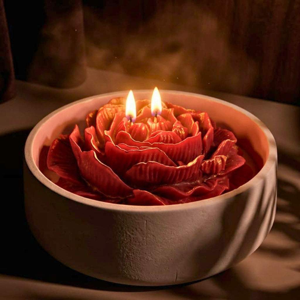Royal Rose Glow Candle Bowl by Suryatra