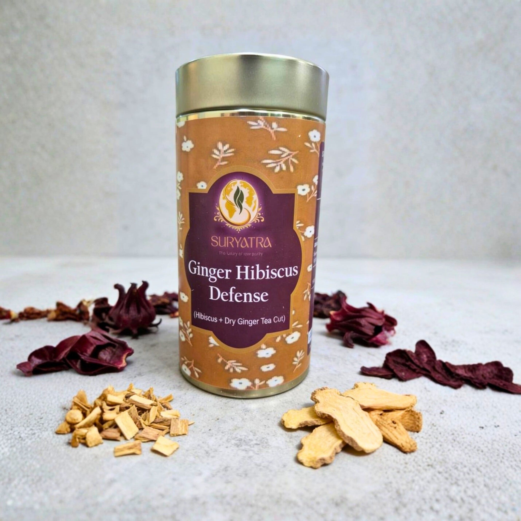 Ginger Hibiscus Defense Organic Tea by Suryatra