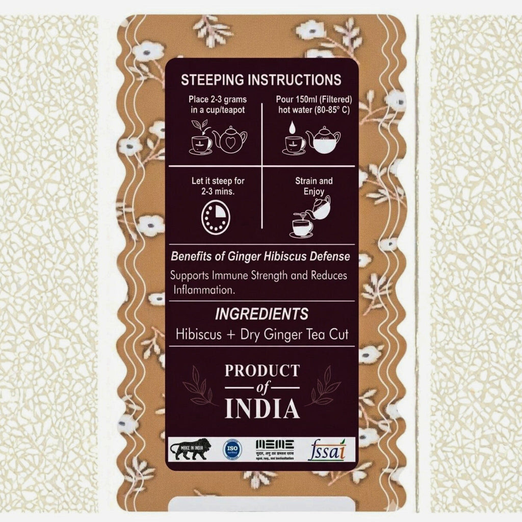 Ginger Hibiscus Defense Organic Tea by Suryatra