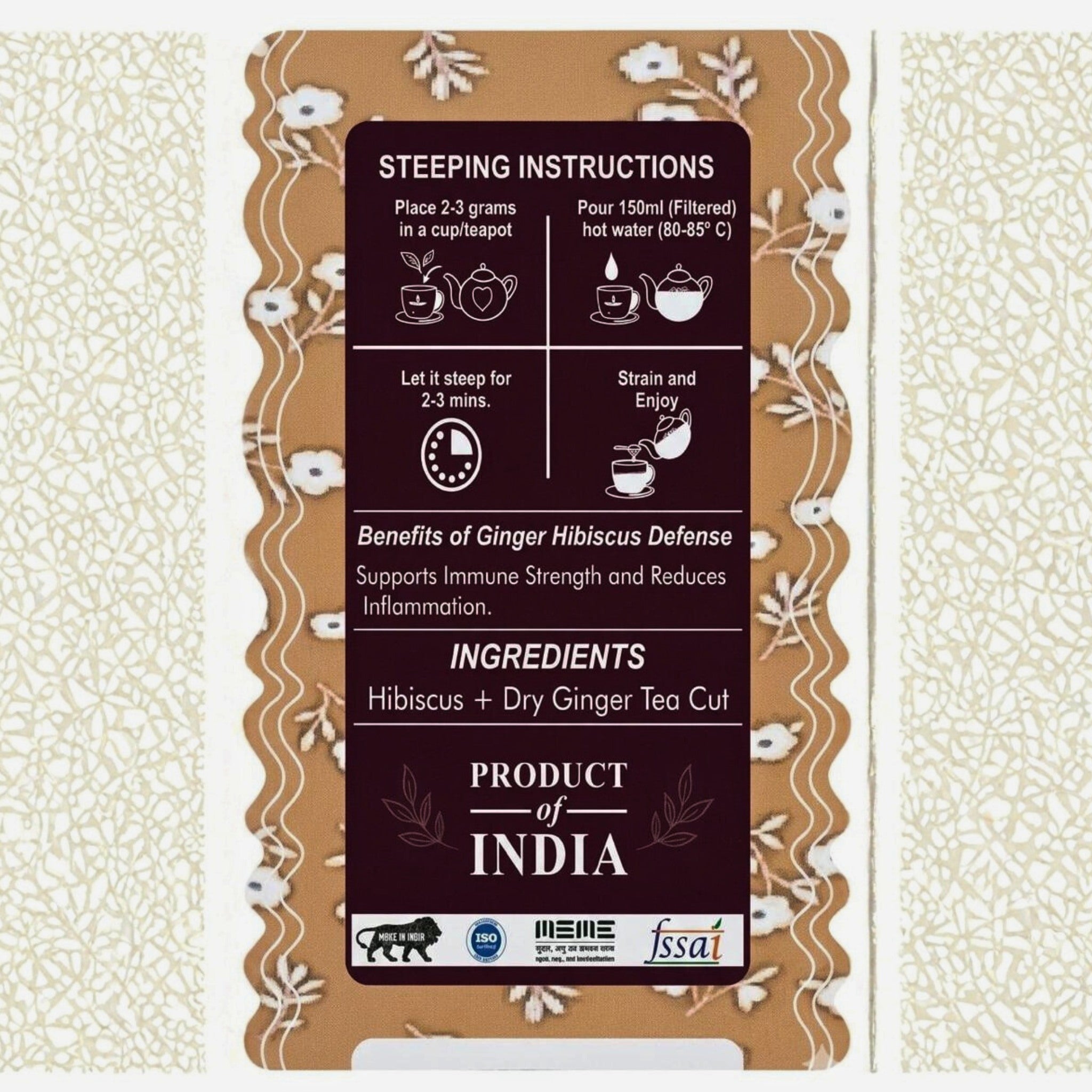 Ginger Hibiscus Defense Organic Tea by Suryatra