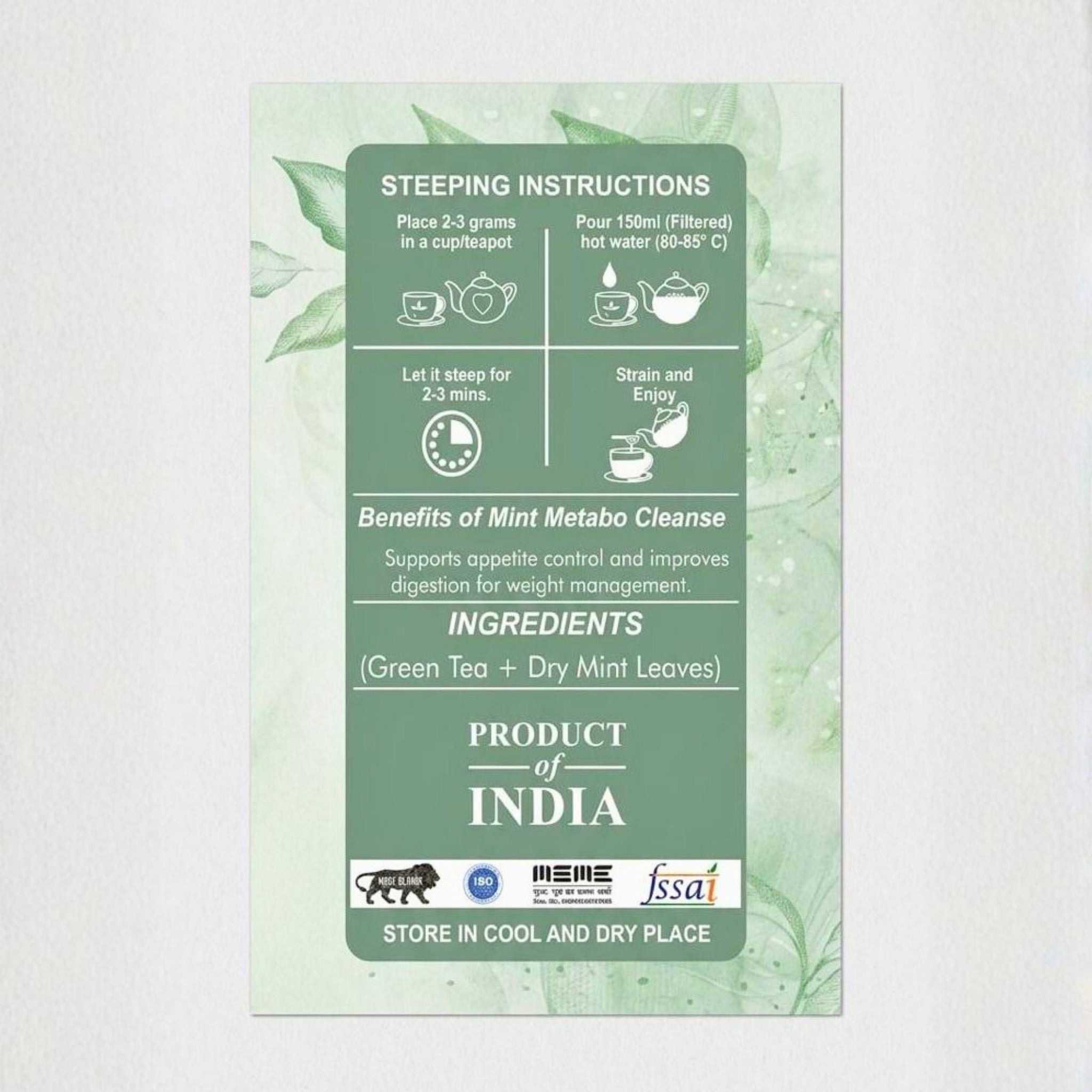 Mint Metabo Cleanse Organic Tea by Suryatra