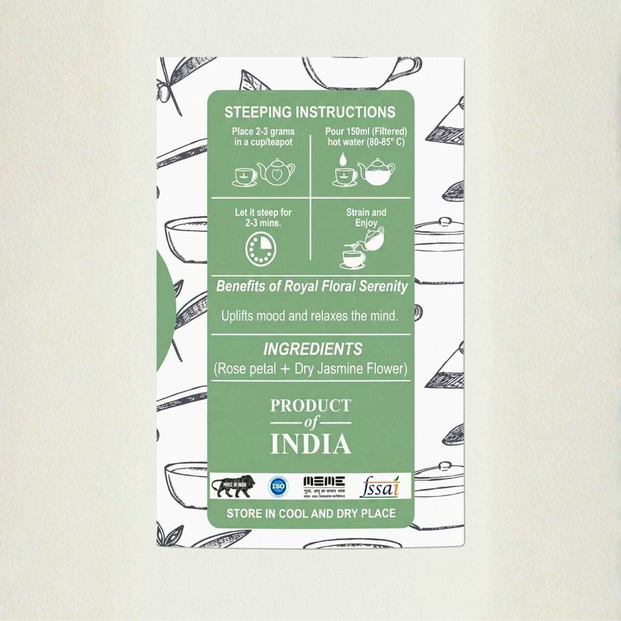Royal Floral Serenity Organic Tea by Suryatra