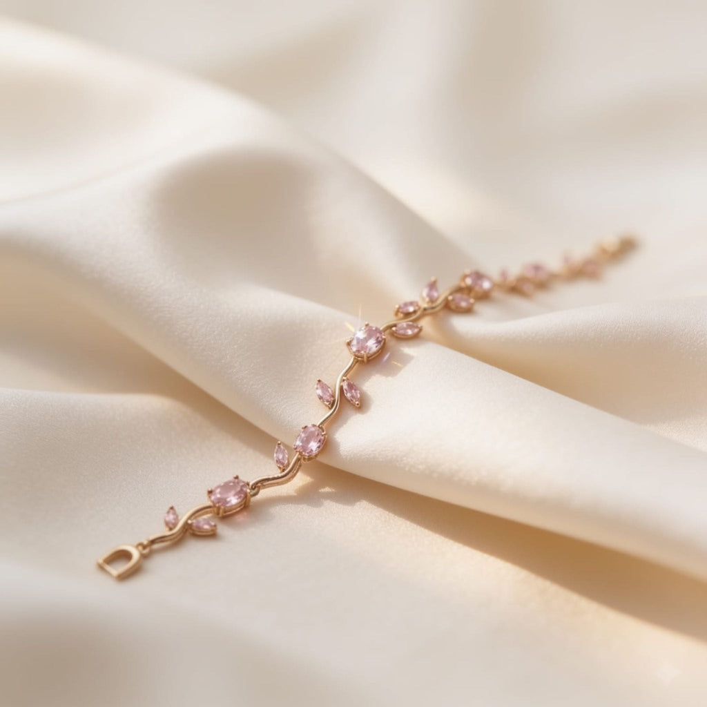 Rose Blush Vine Bracelet by Suryatra