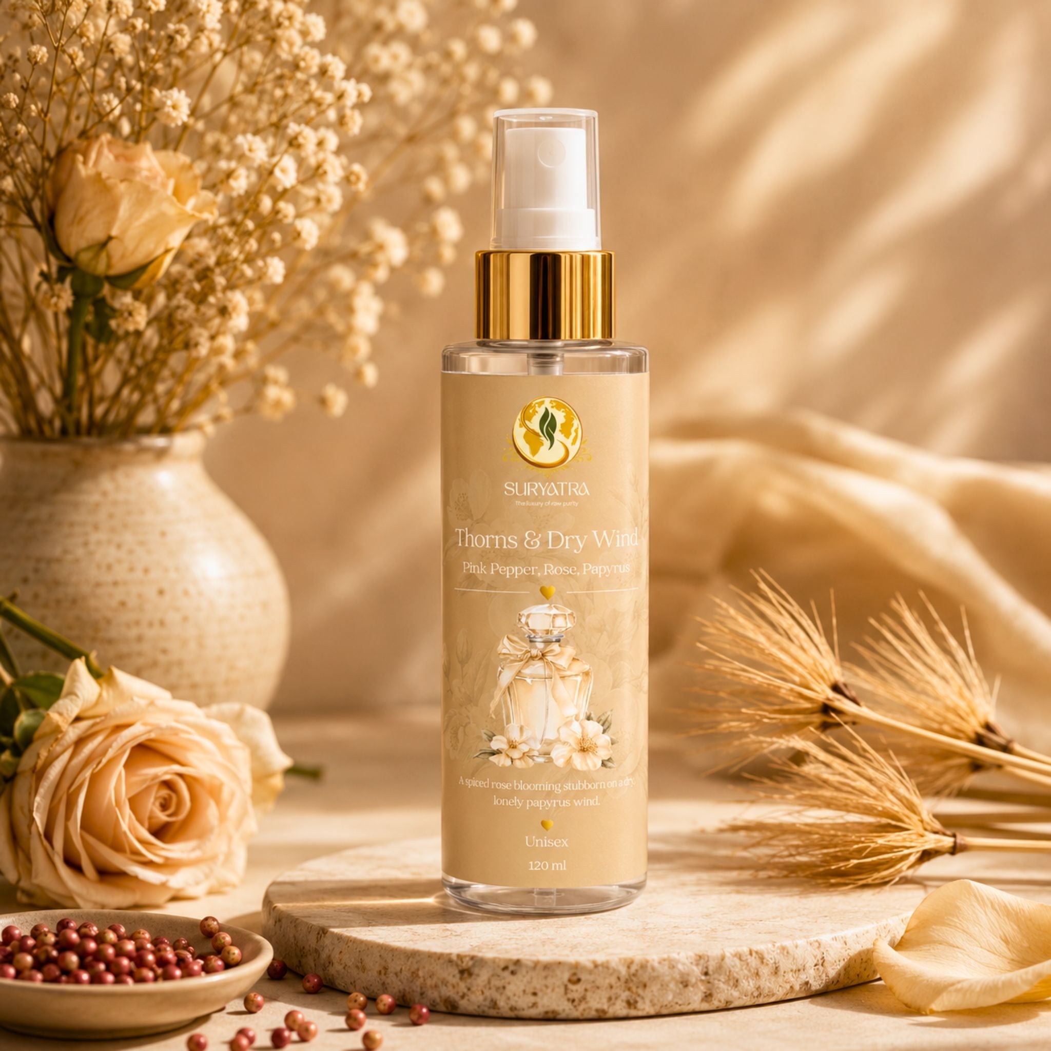 Thorns & Dry Wind Luxury Fragrance Mist by Suryatra
