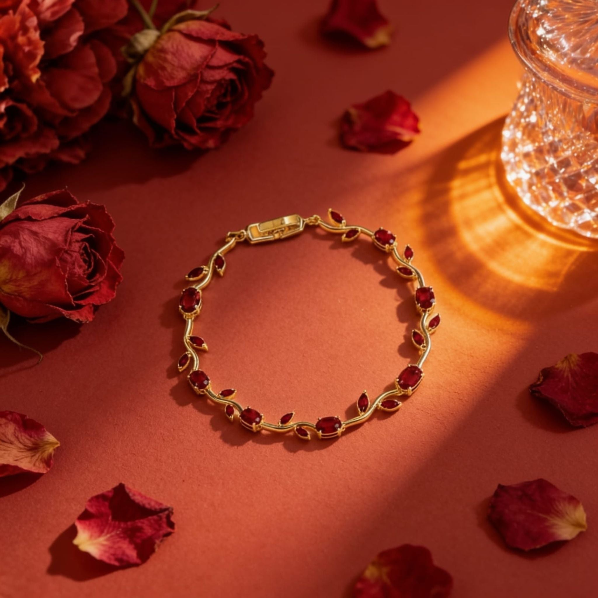 Crimson Passion Ruby Bracelet by Suryatra