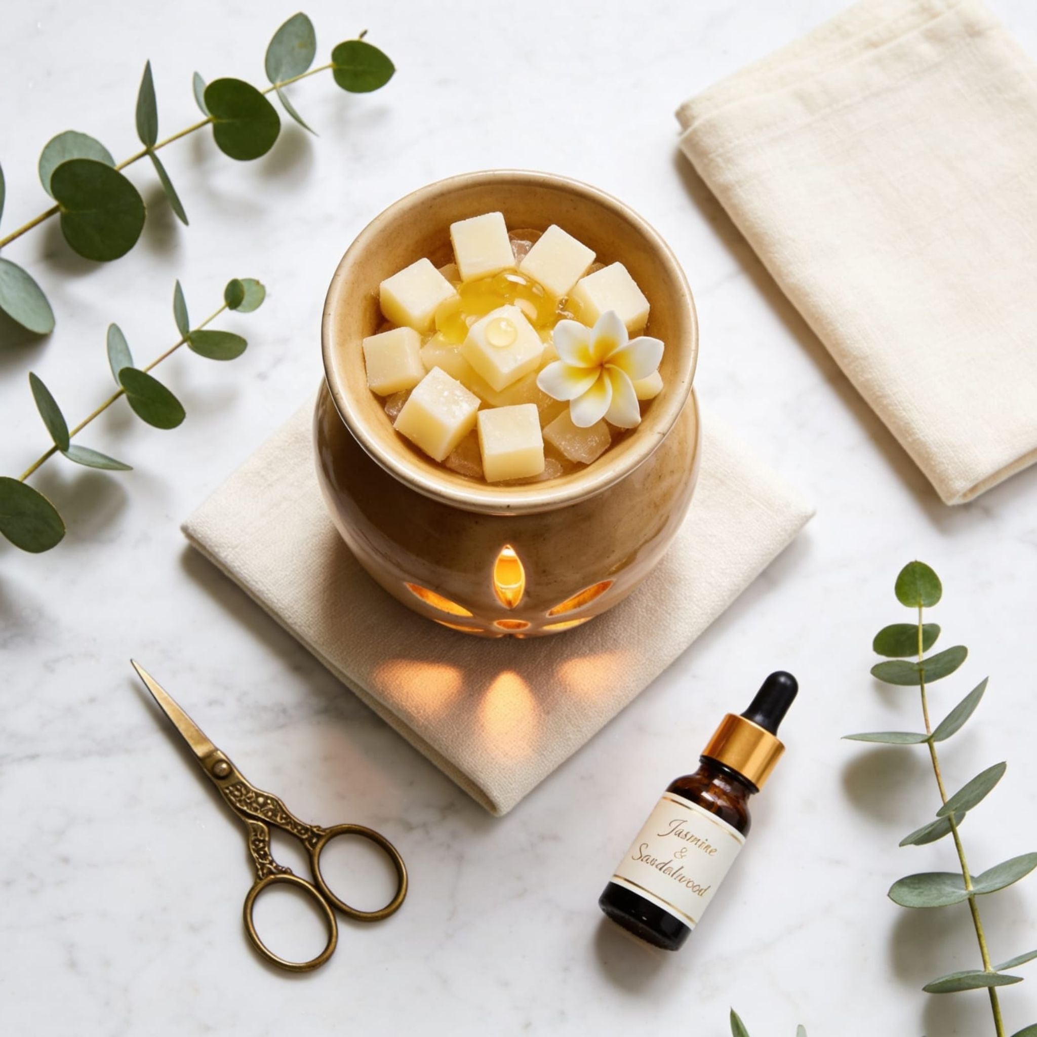 Brown Colour Ceramic Diffuser by Suryatra
