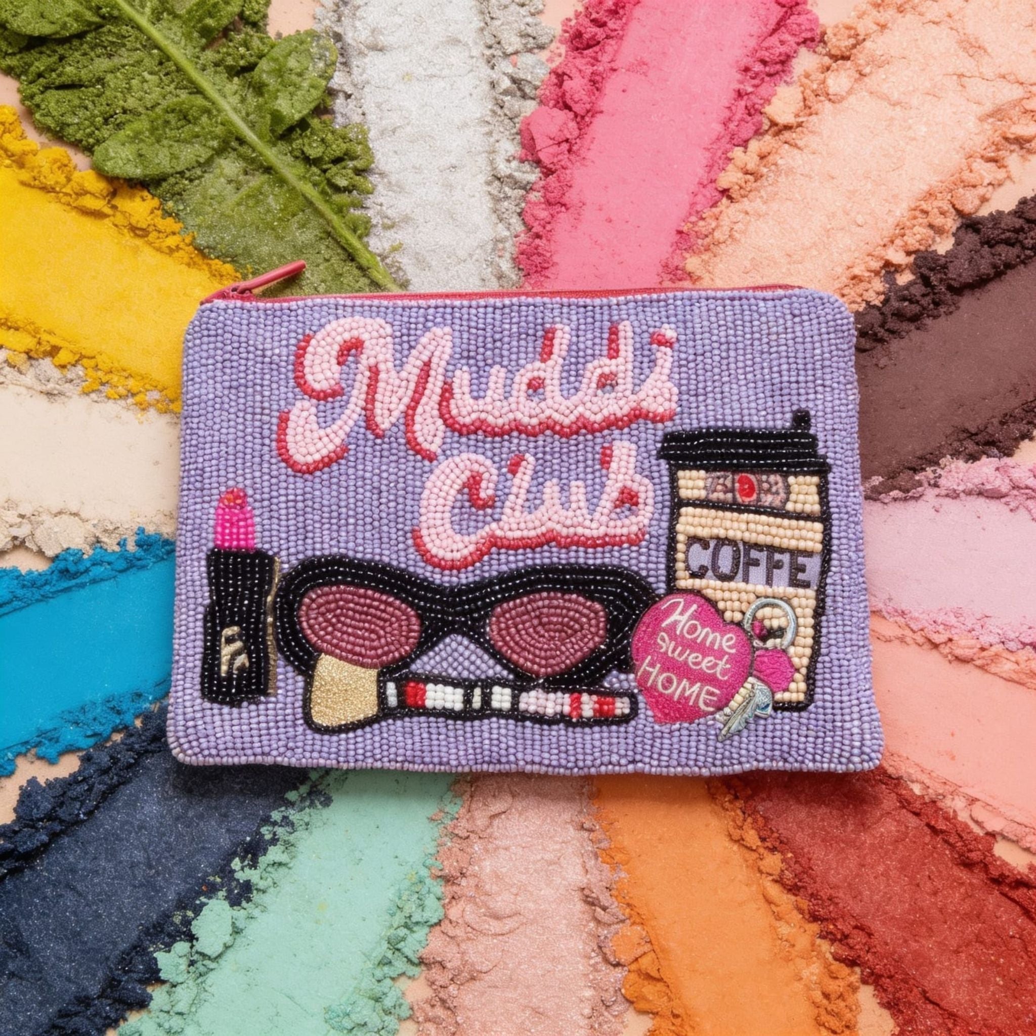Muddi Club Beaded Vanity Pouch by Suryatra