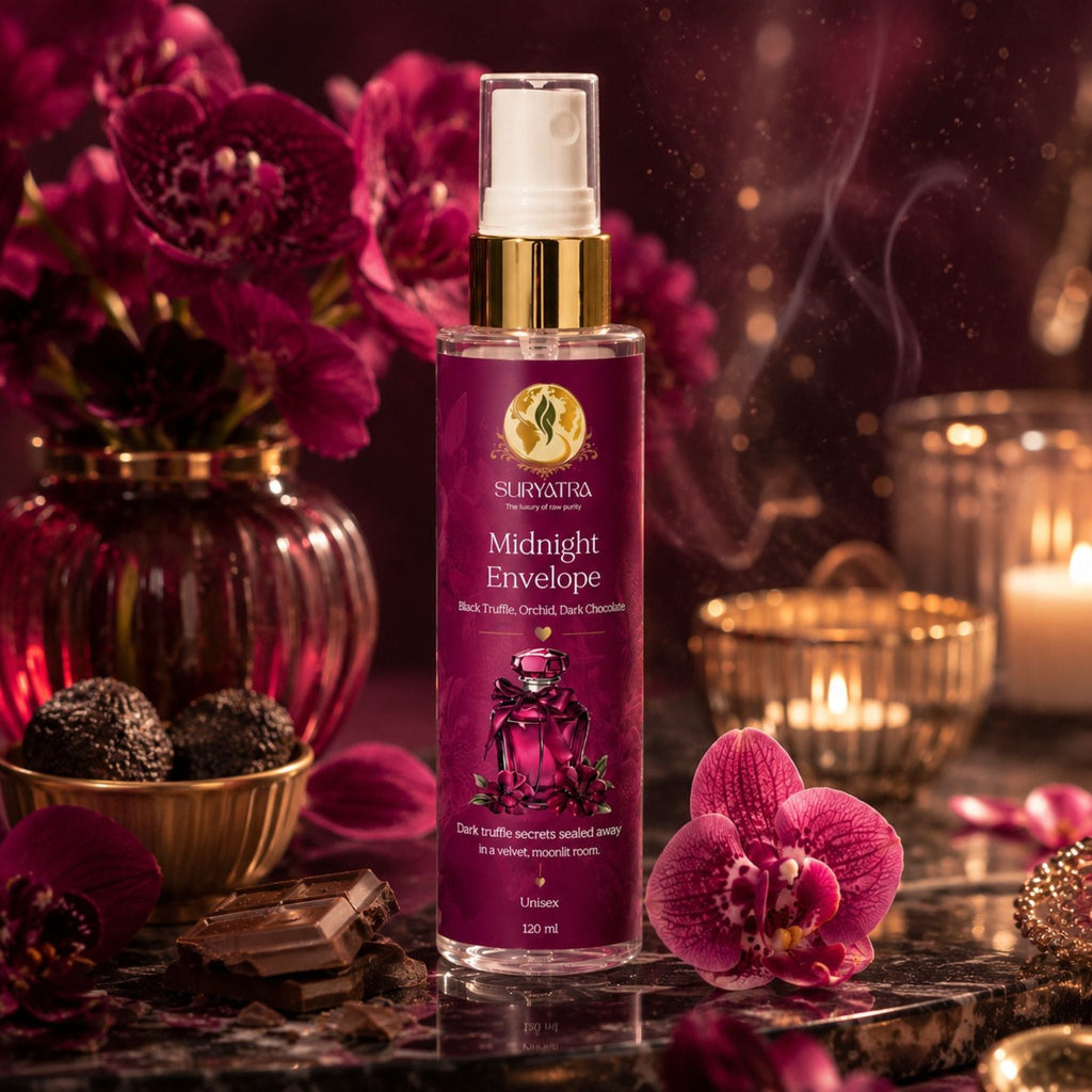 Midnight Envelope Luxury Fragrance Mist by Suryatra