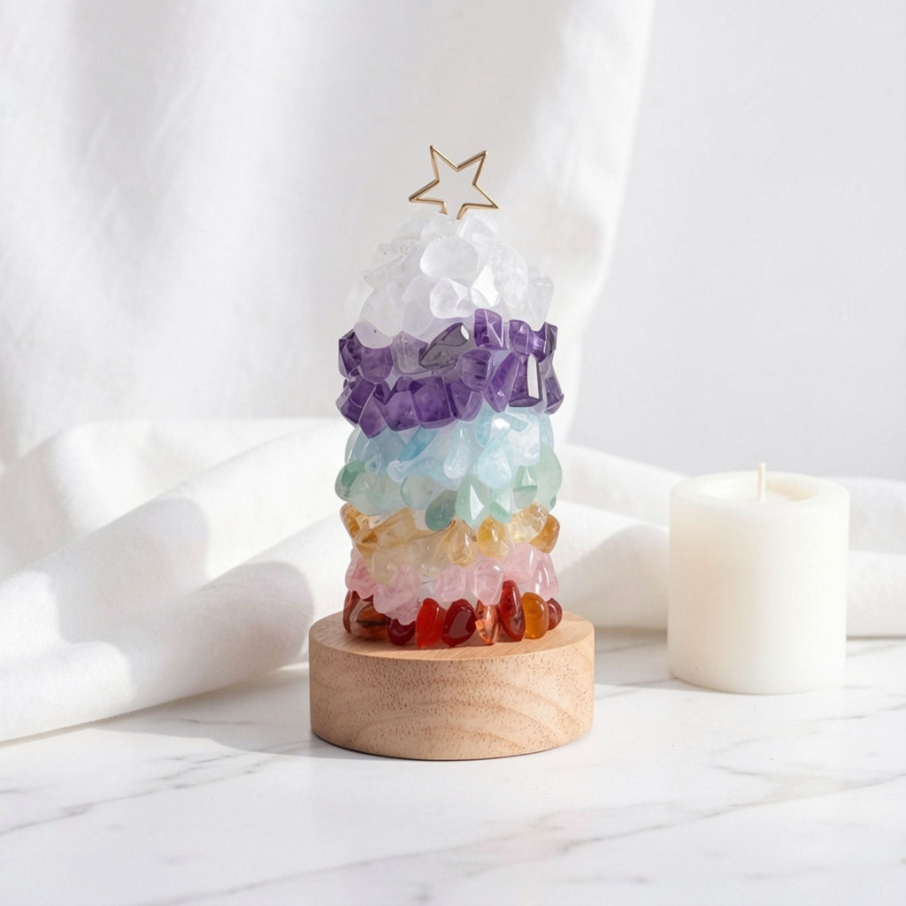 7 Chakra Crystal Tree Lamp by Suryatra
