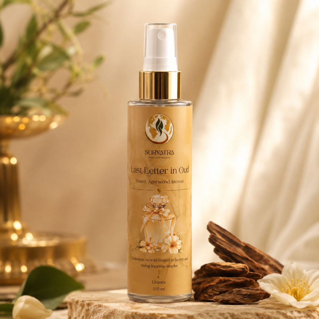 Last Letter in Oud Luxury Fragrance Mist Spray by Suryatra