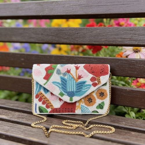 Botanical Bloom Envelope Sling Bag by Suryatra
