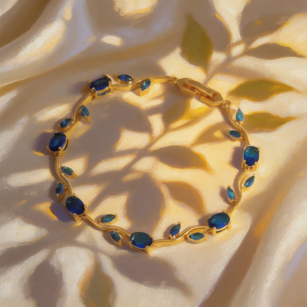 Imperial Sapphire Vine Bracelet by Suryatra