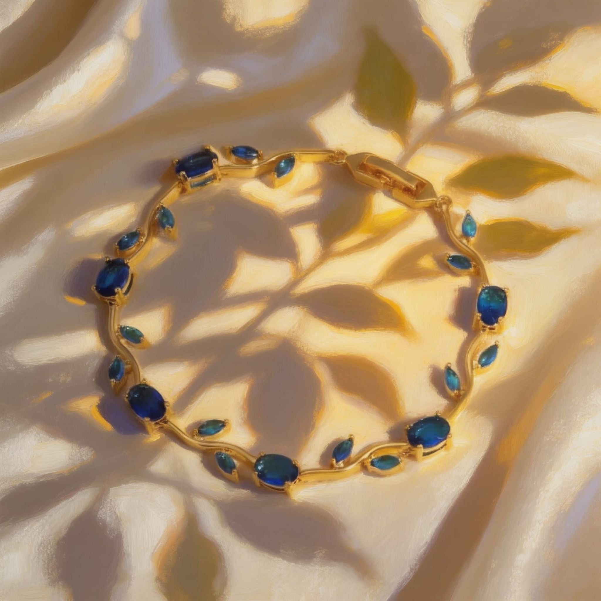 Imperial Sapphire Vine Bracelet by Suryatra
