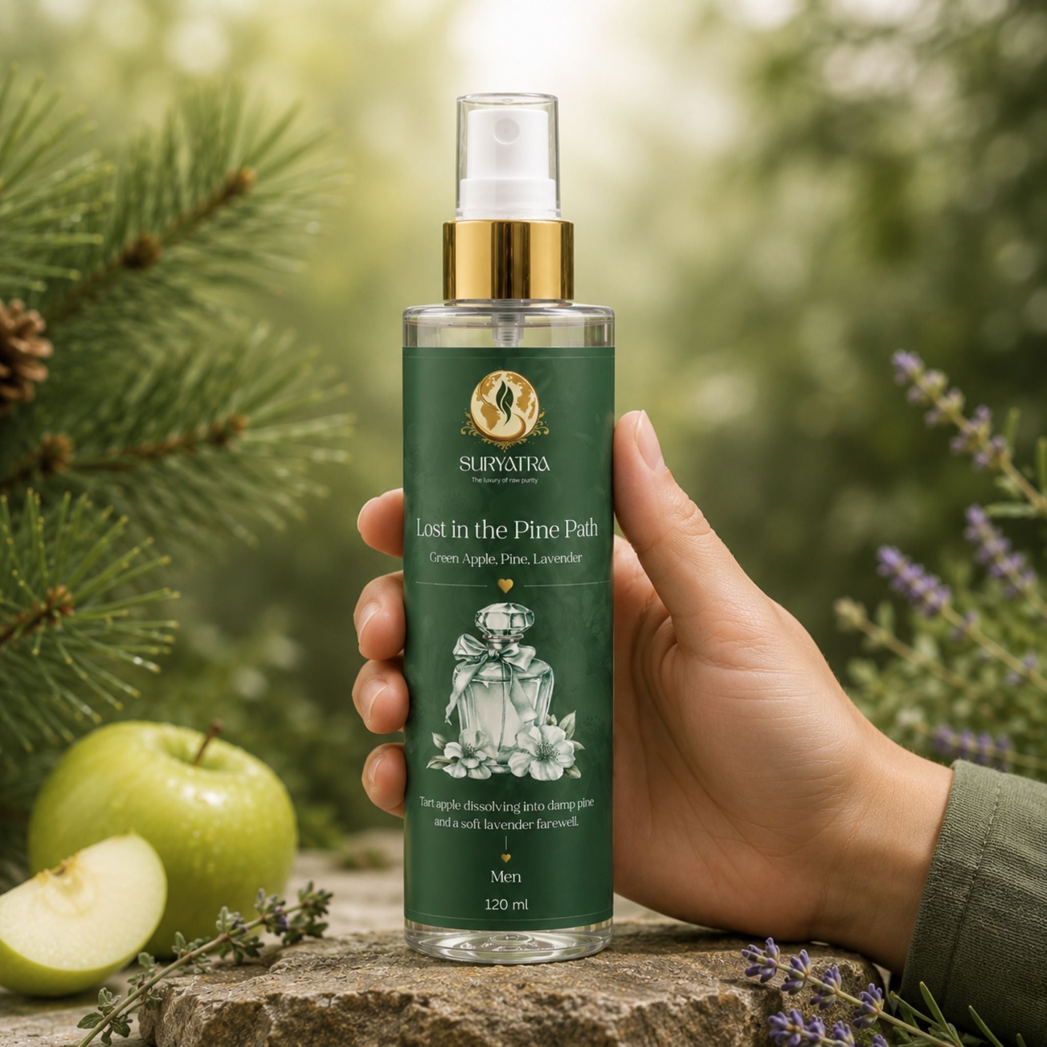 Lost in the Pine Path Luxury Fragrance Mist by Suryatra