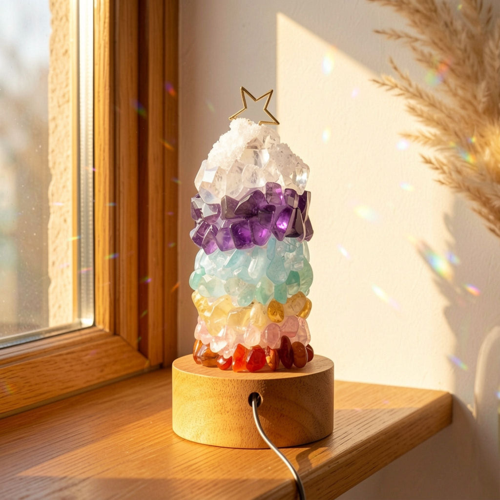 7 Chakra Crystal Tree Lamp by Suryatra