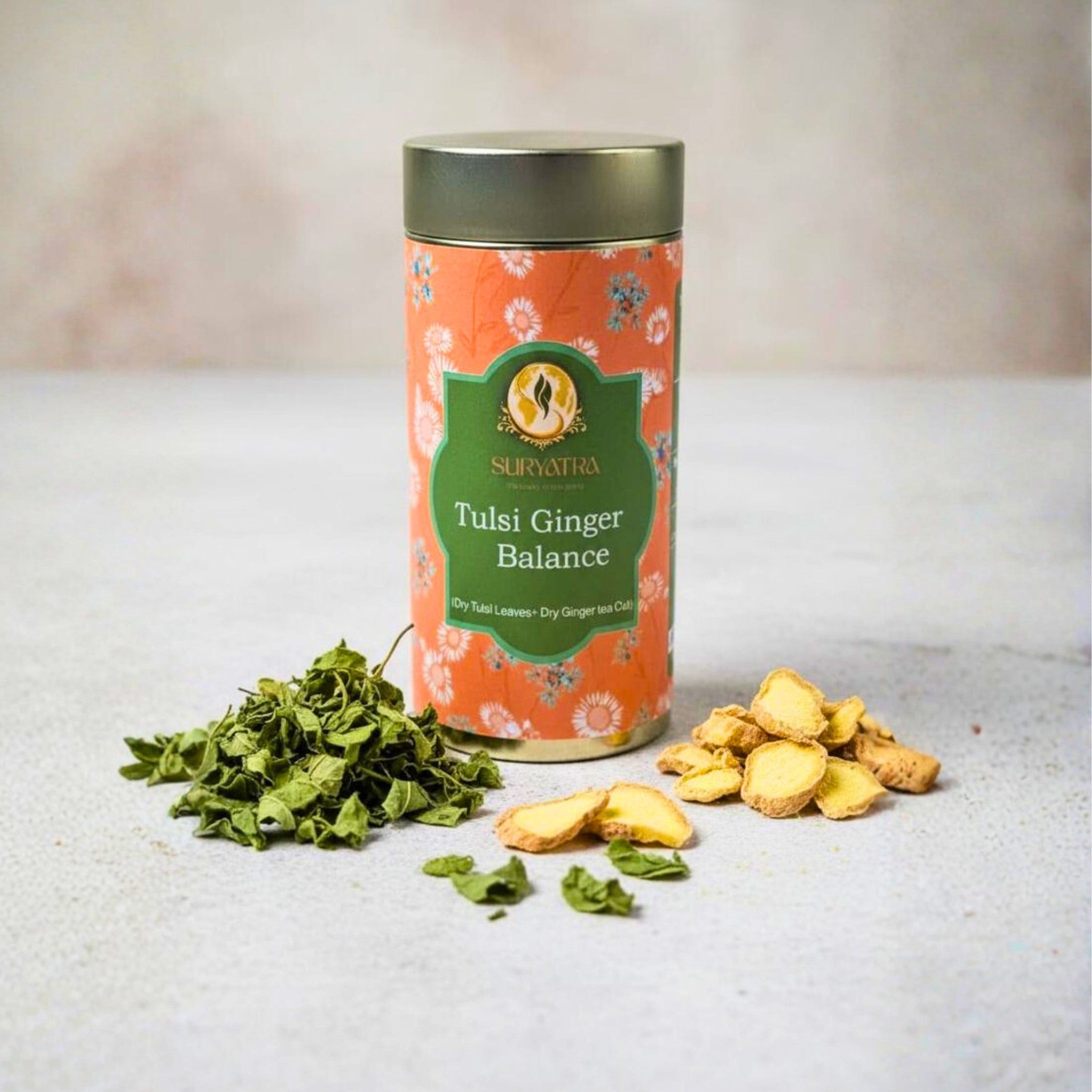 Tulsi Ginger Balance Organic Tea by Suryatra