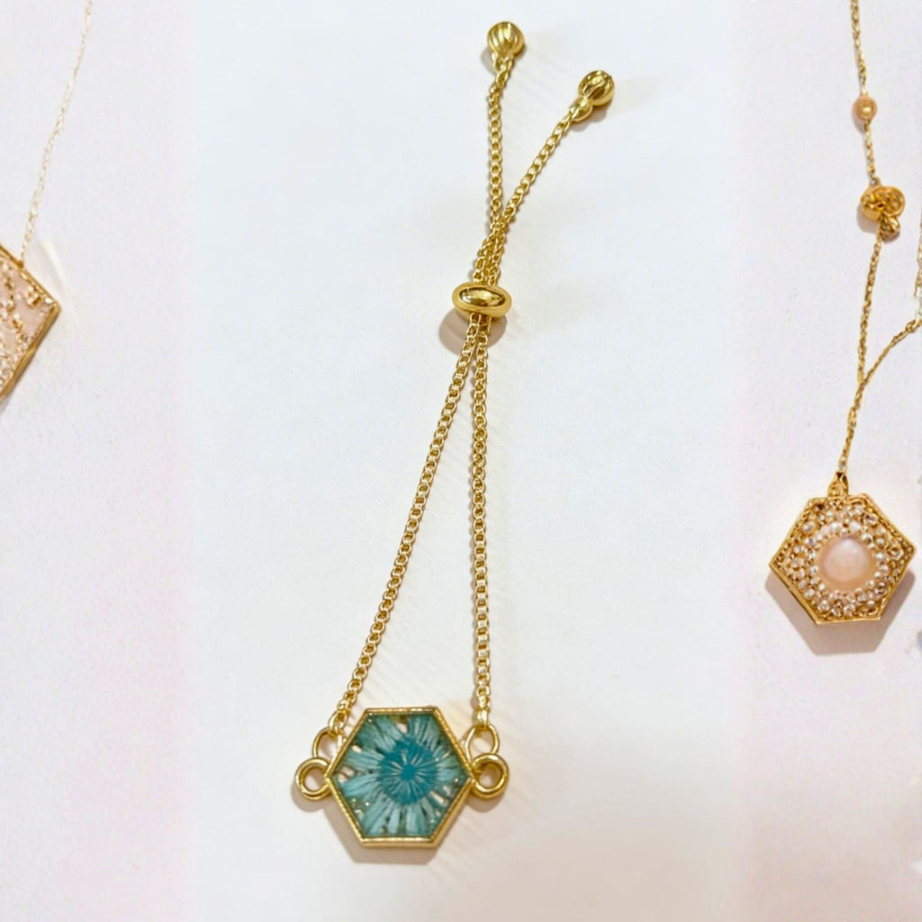 Eternal Bloom Adjustable Floral Bracelet by Suryatra