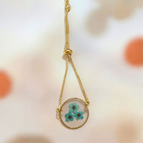 Azure Bloom Adjustable Floral Bracelet by Suryatra