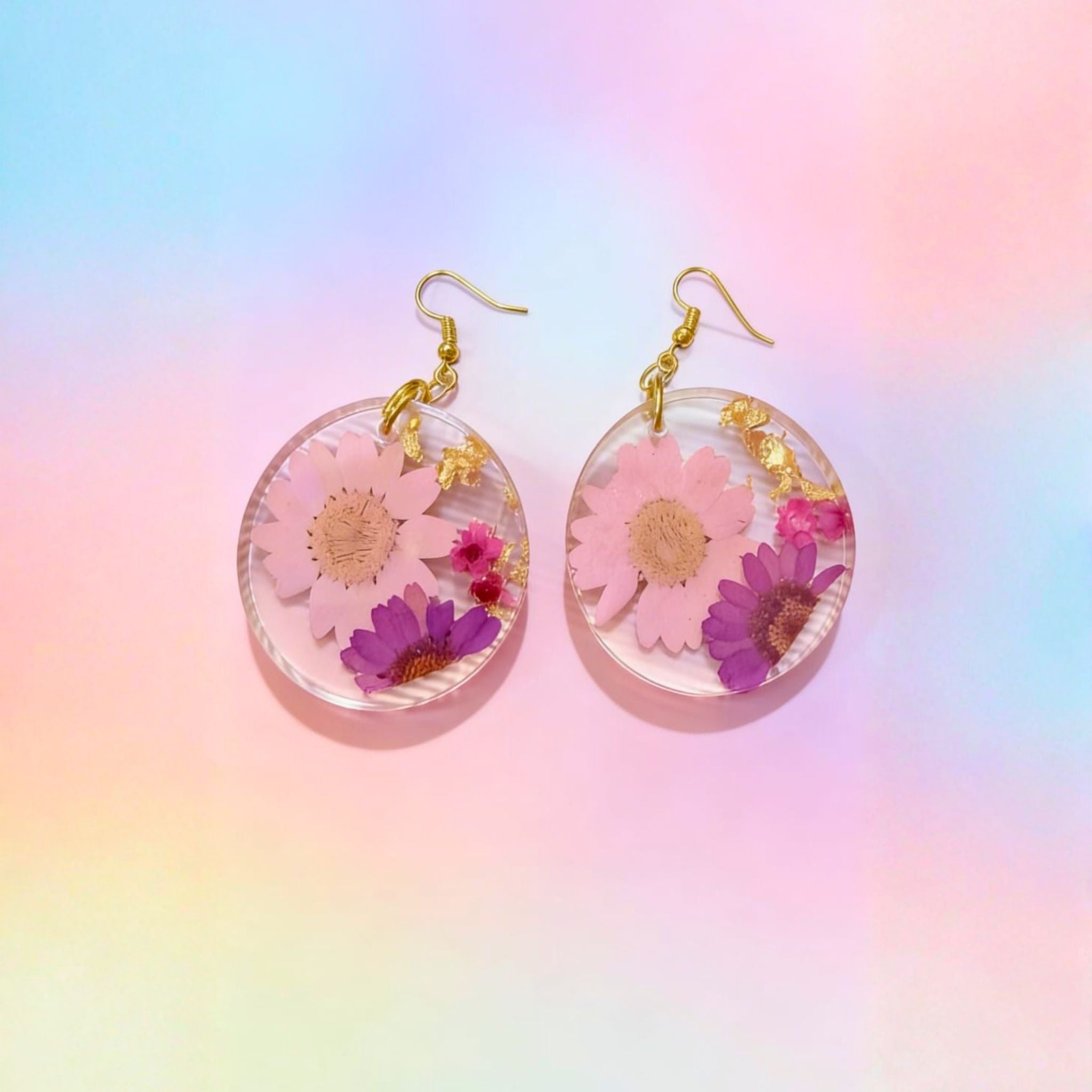Pastel Bloom Floral Earrings by Suryatra