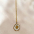 Daisy Bloom Floral Pendant Necklace by Suryatra