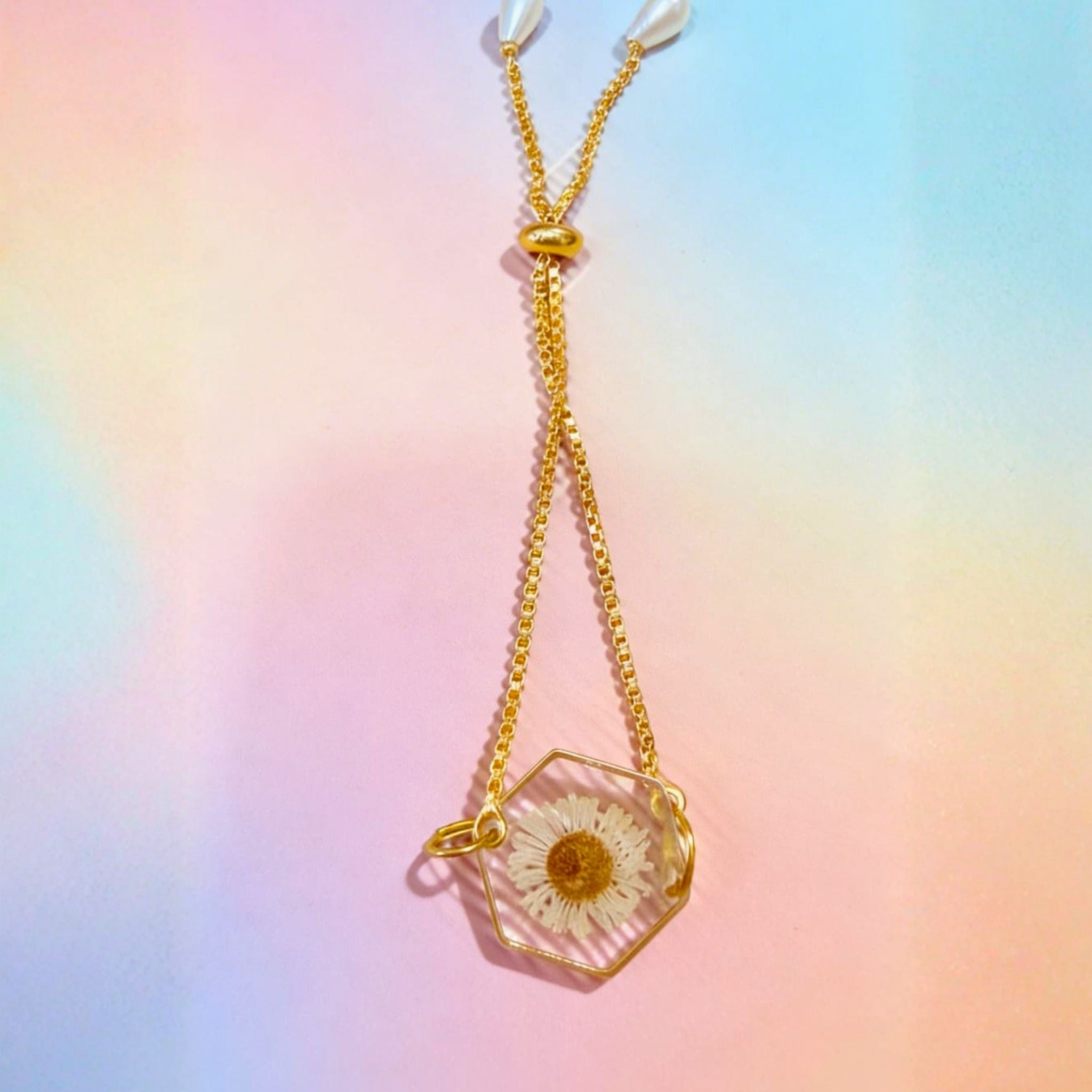 Daisy Bloom Adjustable Floral Bracelet by Suryatra