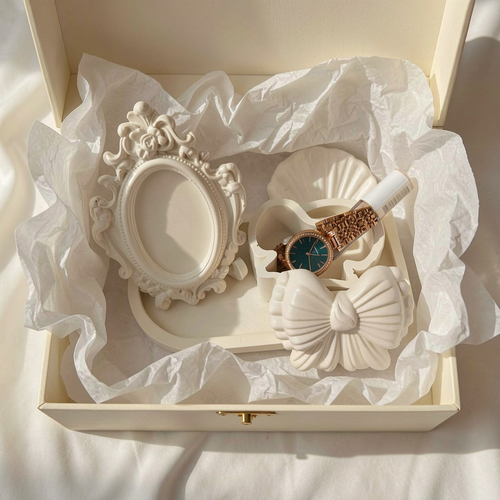 Blanc Baroque Vanity Set